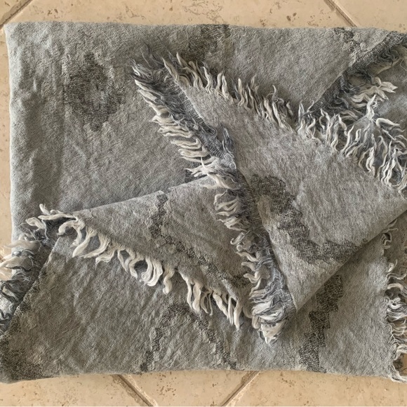 Wilfred Aritzia 100% wool triangle mosaic scarf. - Picture 8 of 9